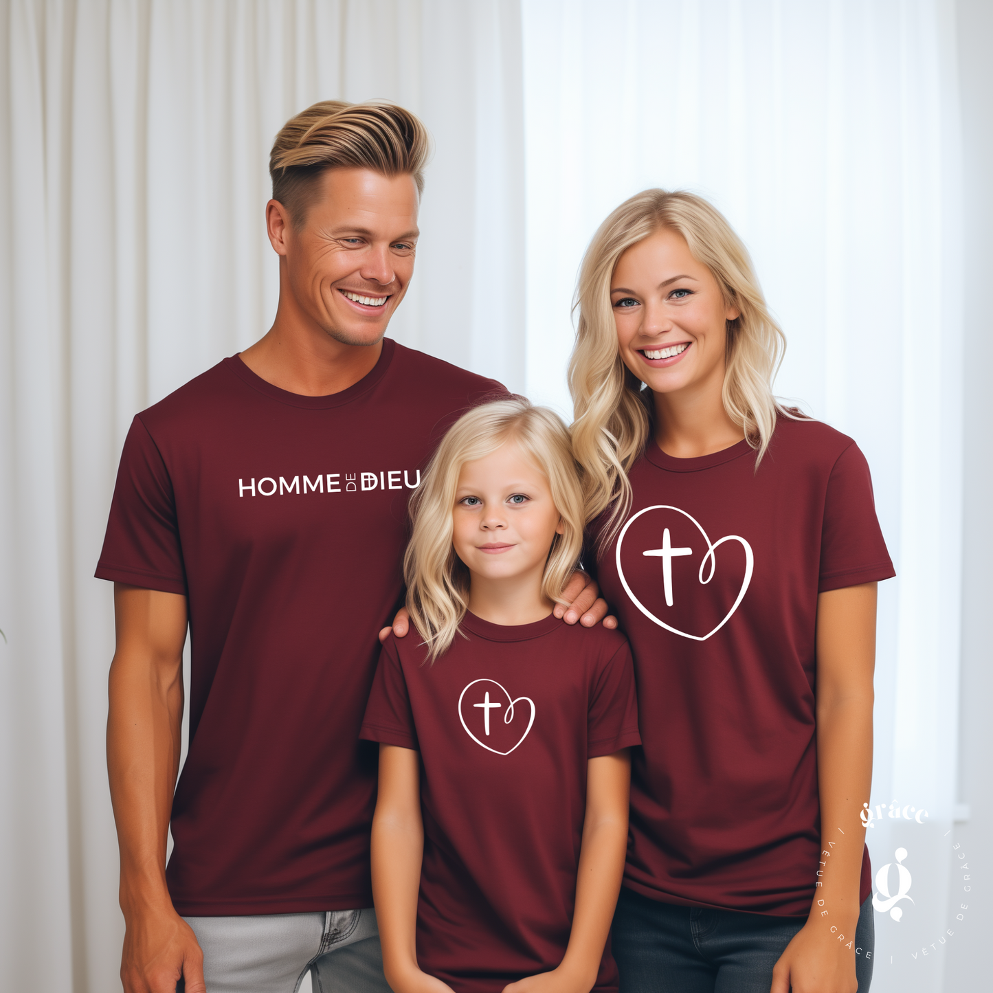 T-shirt Coeur & Croix pour enfant