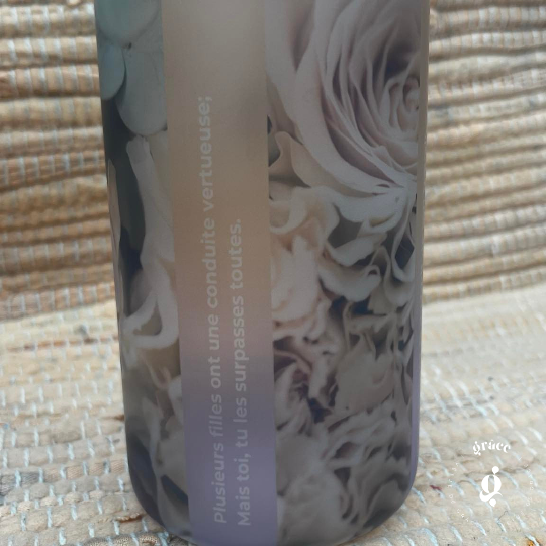 Tasse en verre givré | Proverbes 31