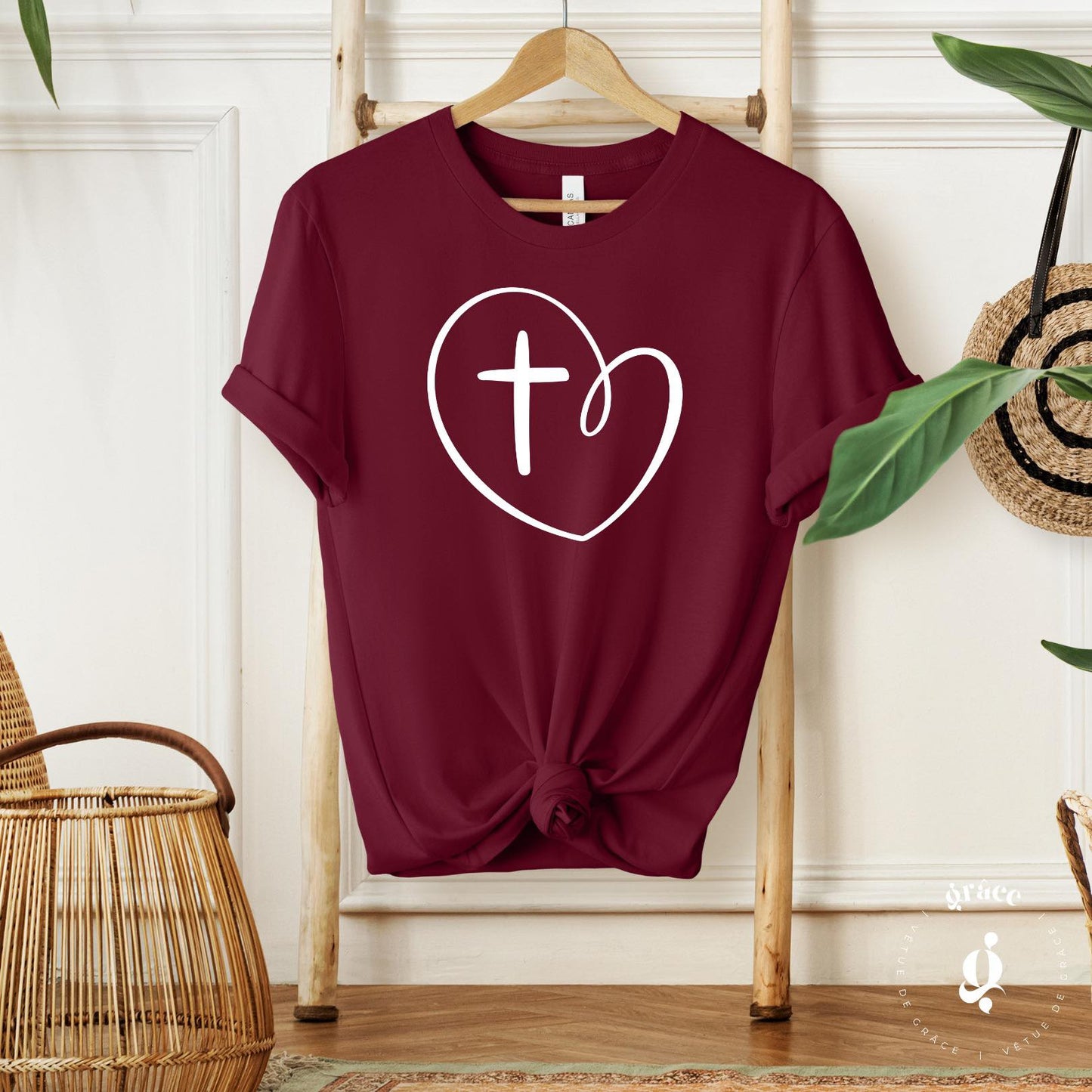 T-shirt Coeur & Croix