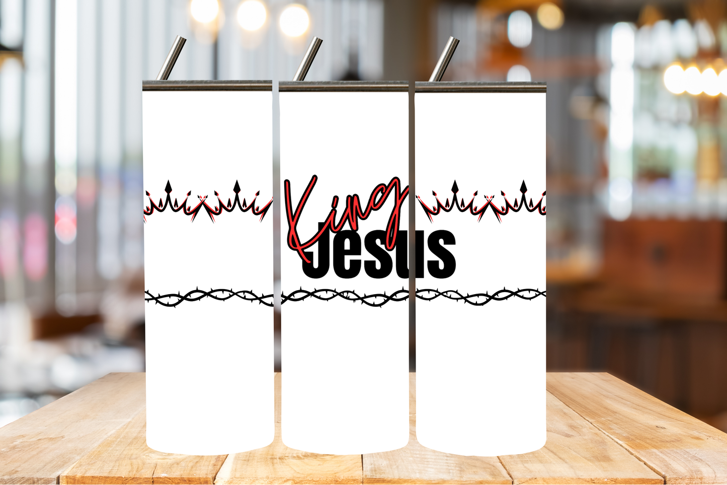 Tumbler King Jesus | Gobelet de transport