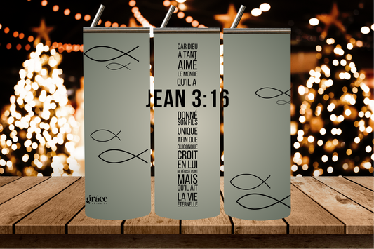 Tumbler JEAN 3:16
