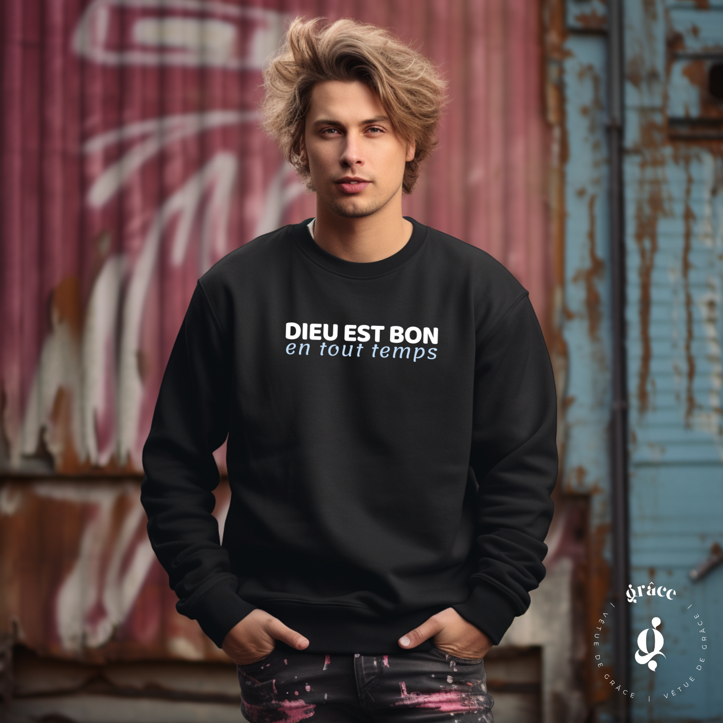 Chandail UNISEXE Dieu est bon en tout temps