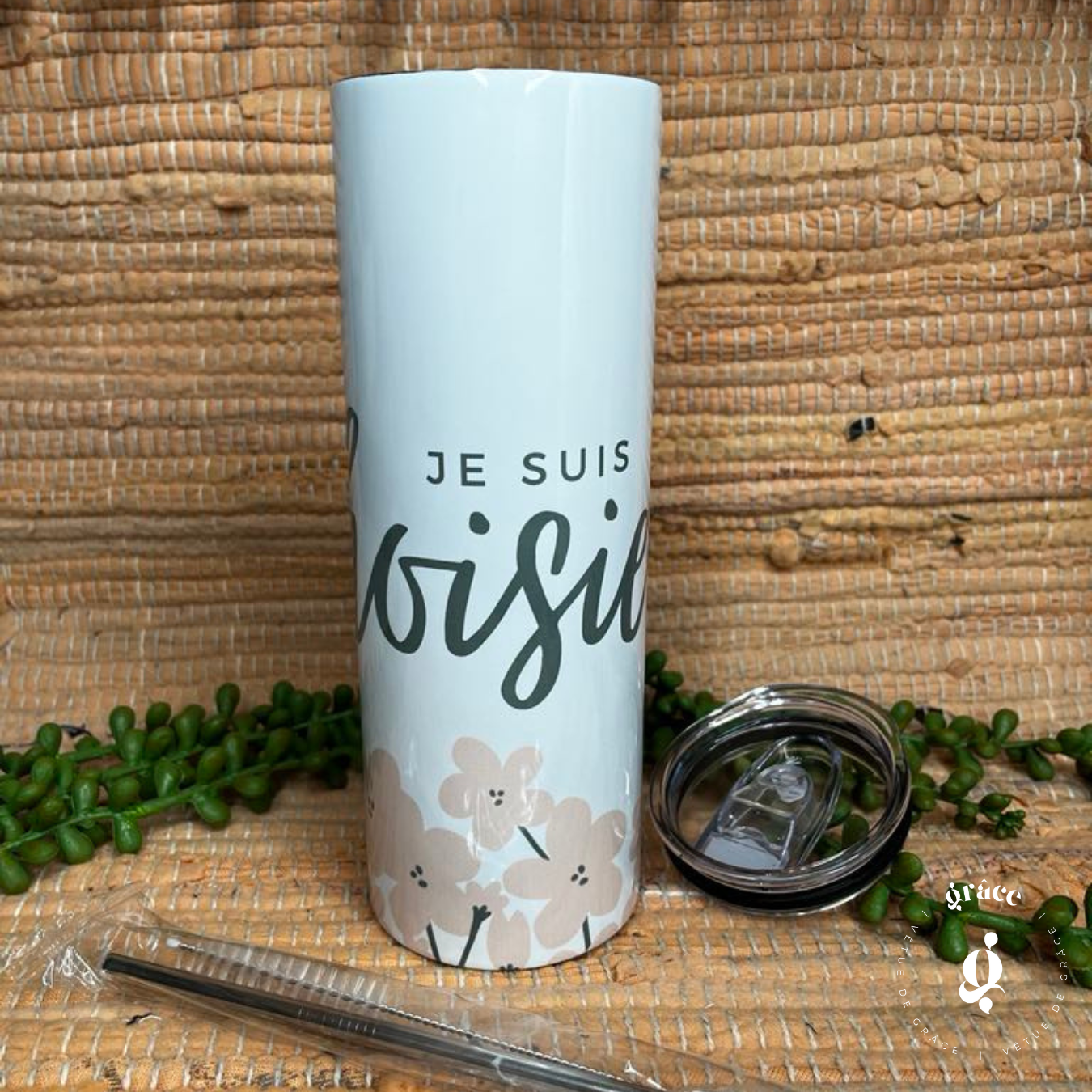 Tumbler Je suis choisie | Gobelet de transport