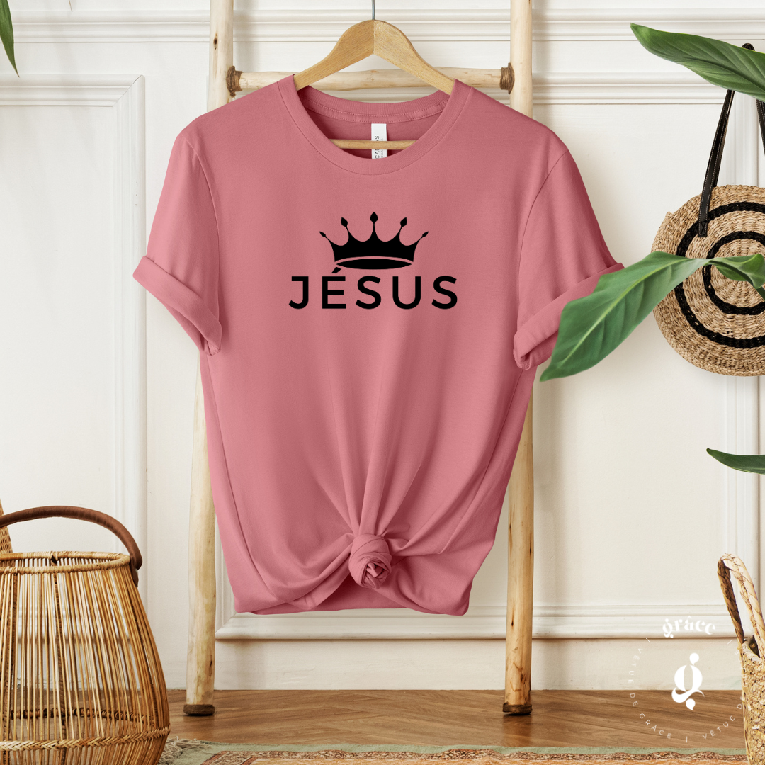 T-shirt Jésus couronné UNISEXE