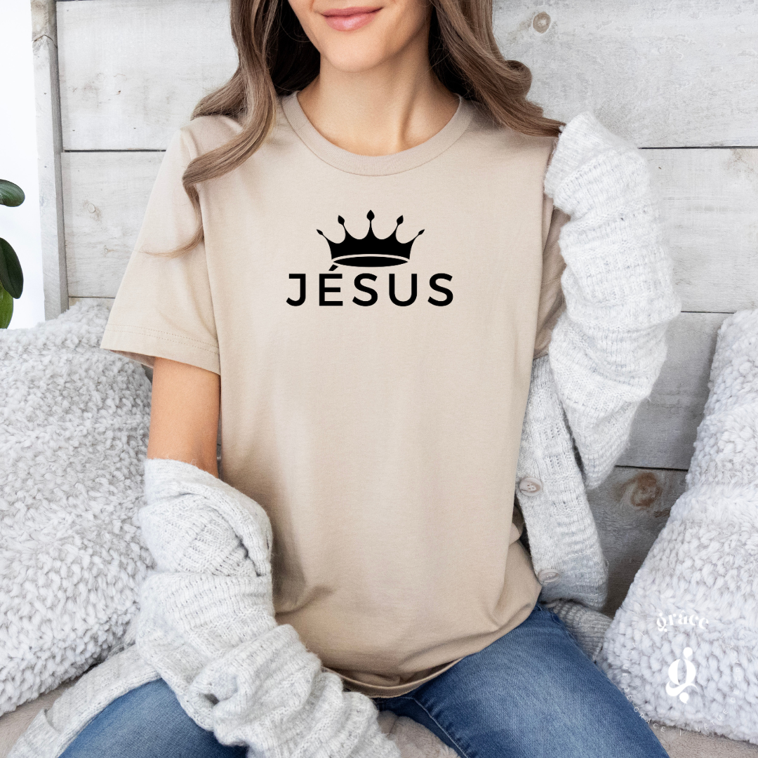 T-shirt Jésus couronné UNISEXE