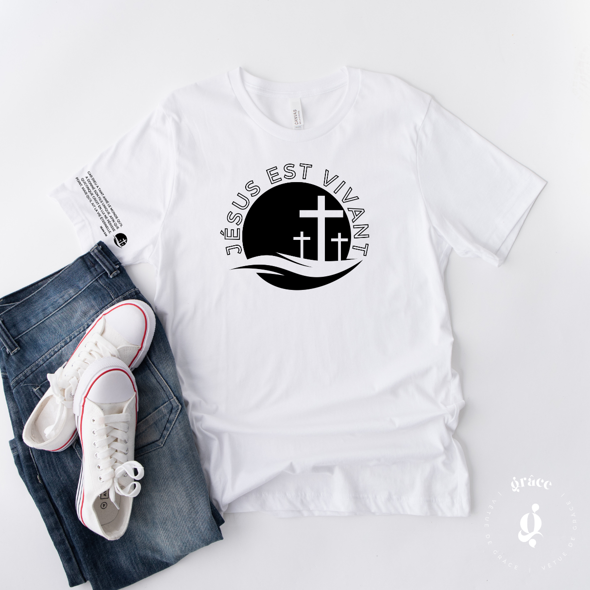 T-shirt Jésus est vivant UNISEXE
