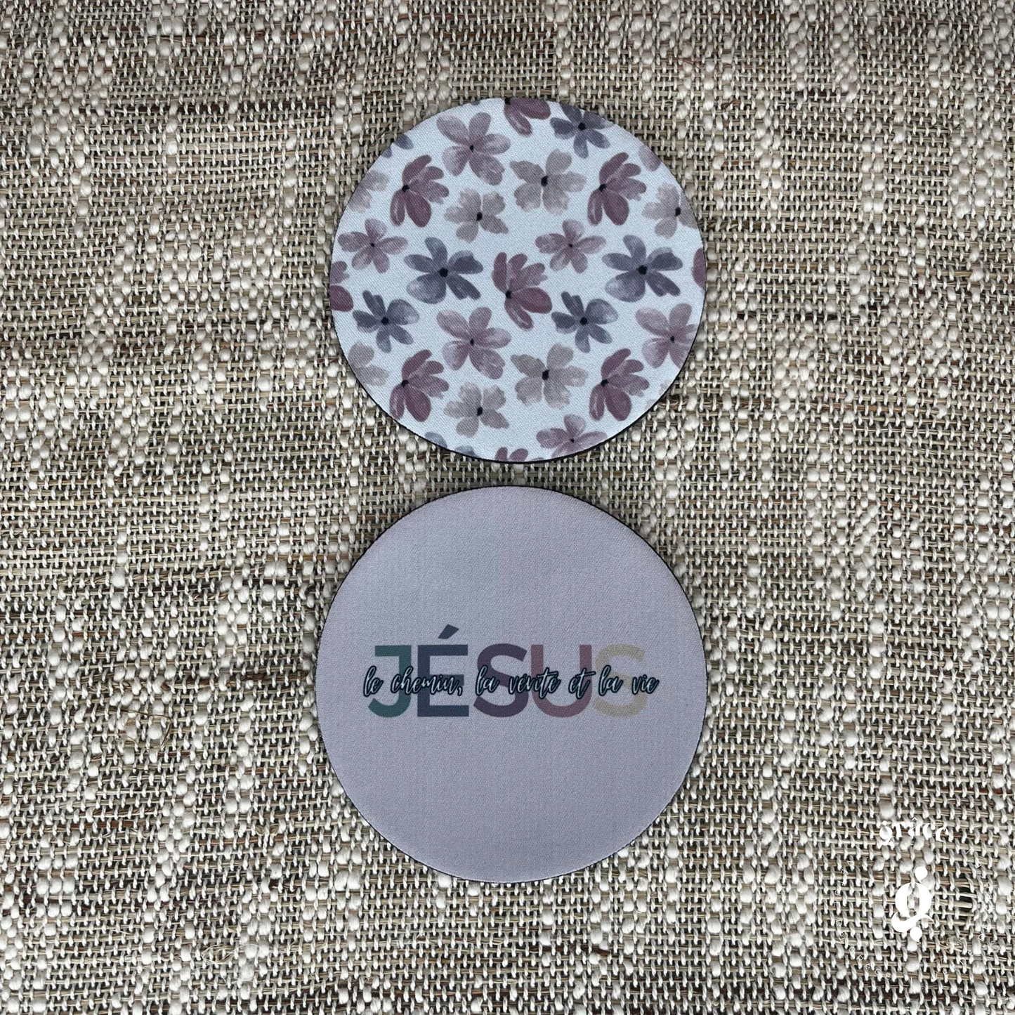 Ensemble Jésus le chemin, la vérité et la vie (tumbler + sous-verres)