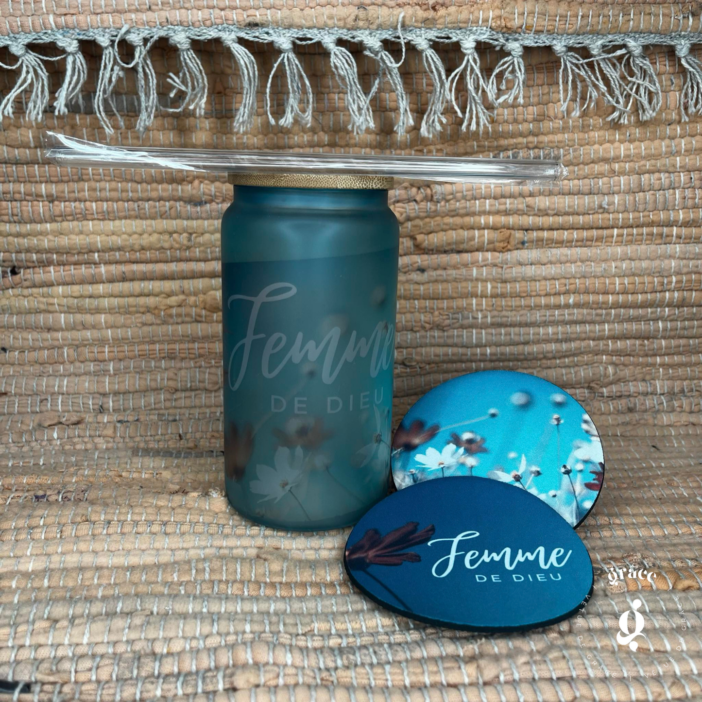 Tasse en verre givré | Femme