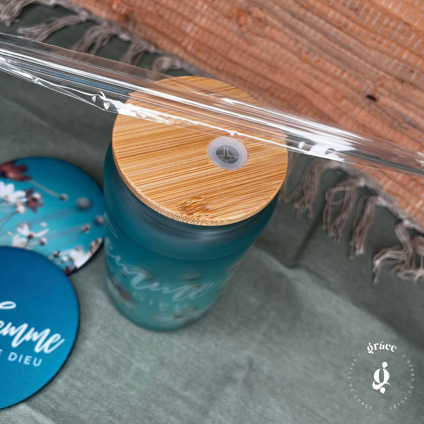 Tasse en verre givré | Femme