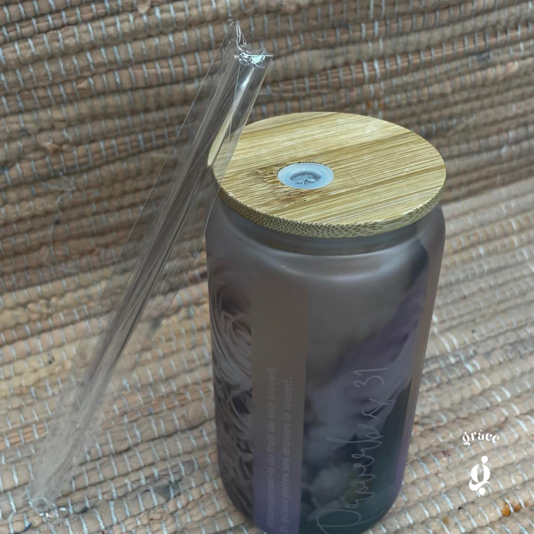 Tasse en verre givré | Proverbes 31