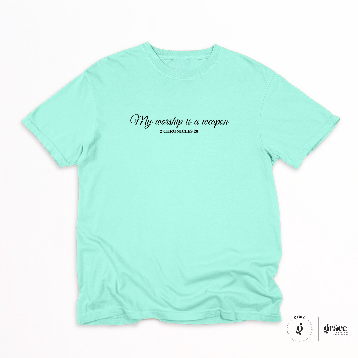 T-shirt WORSHIP is my WARSHIP - 2 Chronicles 20